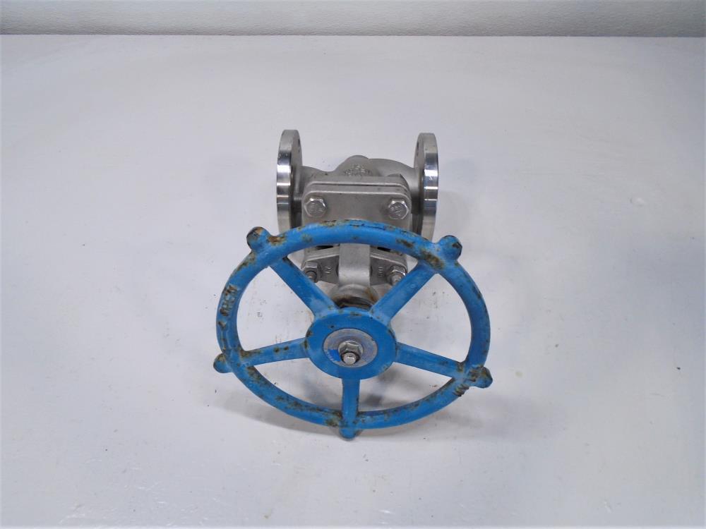 Velan 1-1/2" 150# CF8M Globe Valve, Model B W330, #F07-0074C-13SX, 275 PSIG